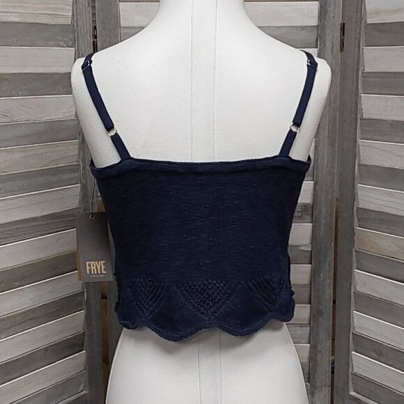 Crochet Hem Tank | Frye | Small - Picture 4 of 12